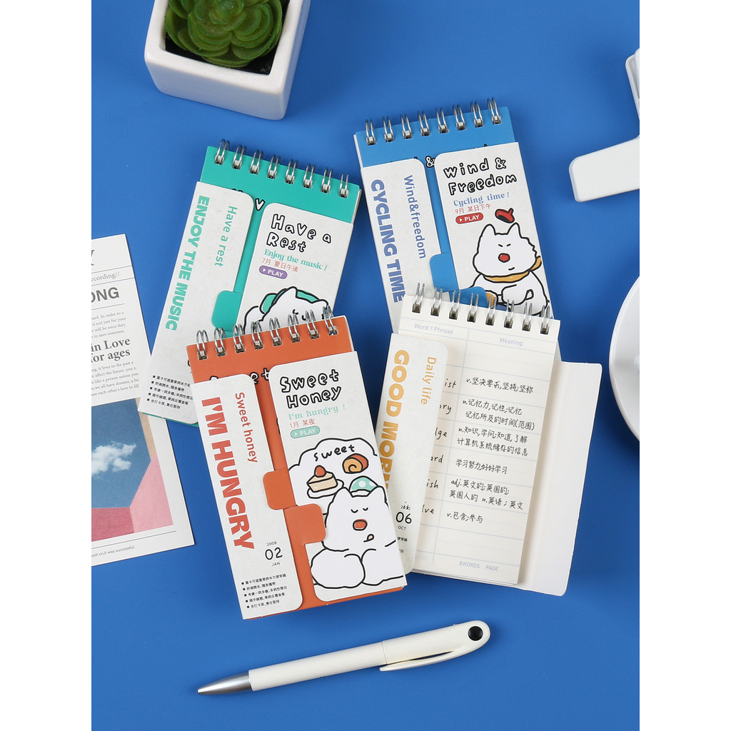Benmu primeiro produto Co-marca/fuso horário lento pode cobrir livro de palavras Mini fofo pequeno fresco portátil portá