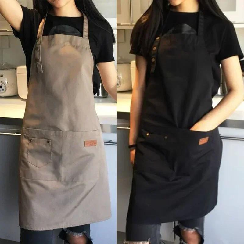 Suprimentos De Cozinha Cafeteria Garçom Cor Sólida Avental Barbeiro Babador Acessórios Para Mulheres Homens Pequena Deco