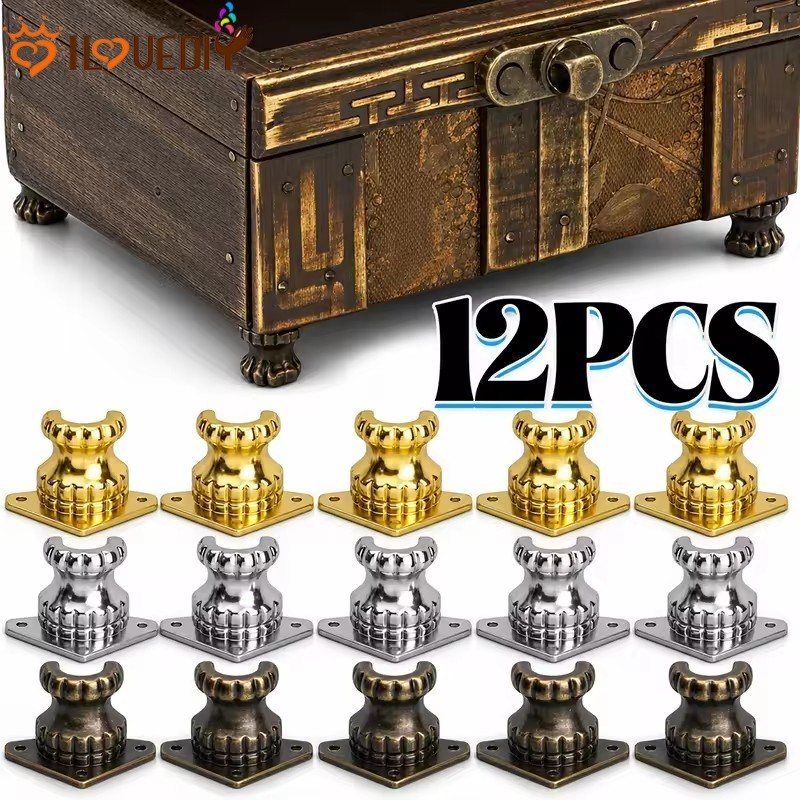 Pés De Canto De Caixa De Liga De Zinco Vintage | Decorativos Do Apoio Da Cabeça Tigre Para Caixas De Madeira Vinho Móvei