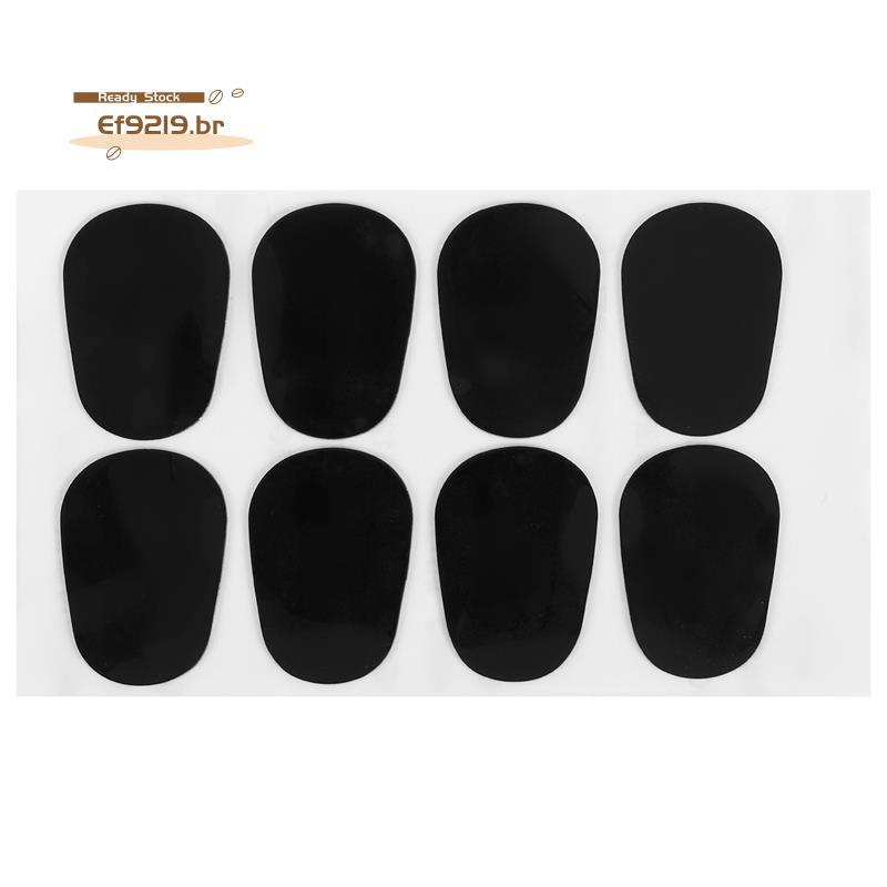 [Oferta Especial E] 8 Peças Almofadas De Boquilha De 0.3 Mm Para Saxofone Alto Sax Tenor Preto