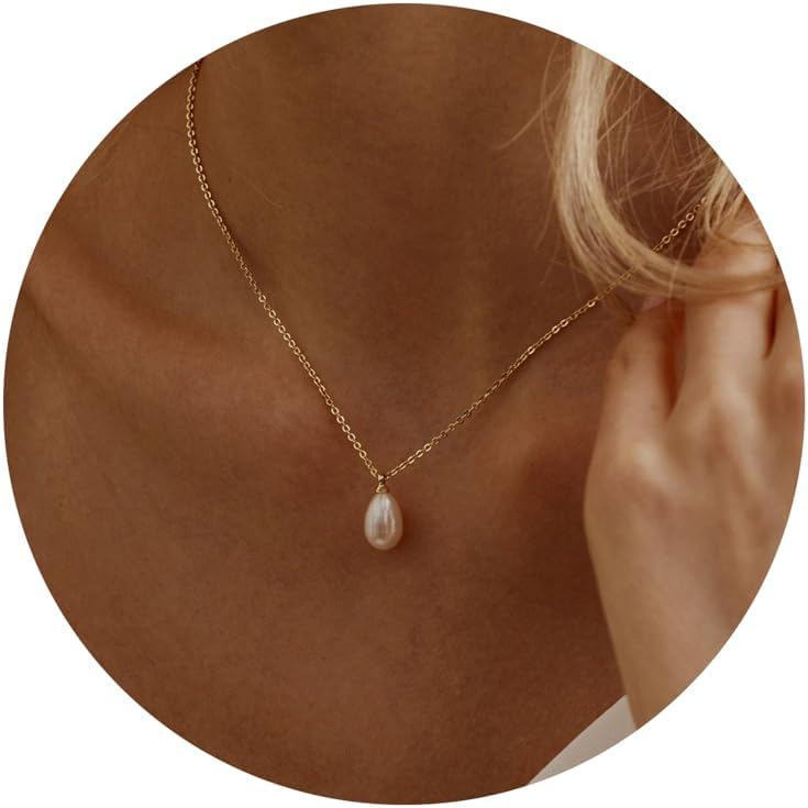 Colar de Pérolas Feminino, Design Elegante, Colar Banhado a Ouro 14K, Colar de Casamento Exquisito, Choker Charmoso
