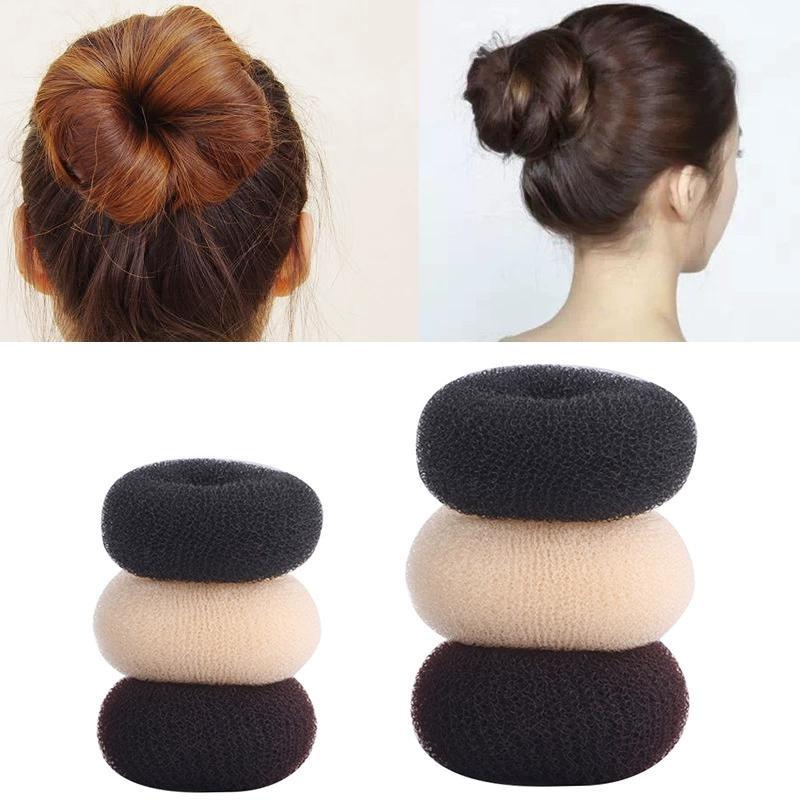 14CM Grande Donut Bola Fofa Princesa Penteado Personalizado Multifu Headwear Salão De Beleza Ferramenta Estilo Acessório