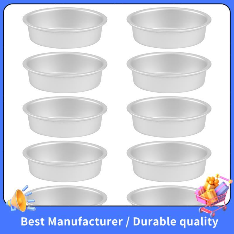 10 Pçs Mini Oval Forma De Ovo Liga De Alumínio Metal Queijo Pan Bolo Molde Pão Tart Titular Pudim Geléia Lata