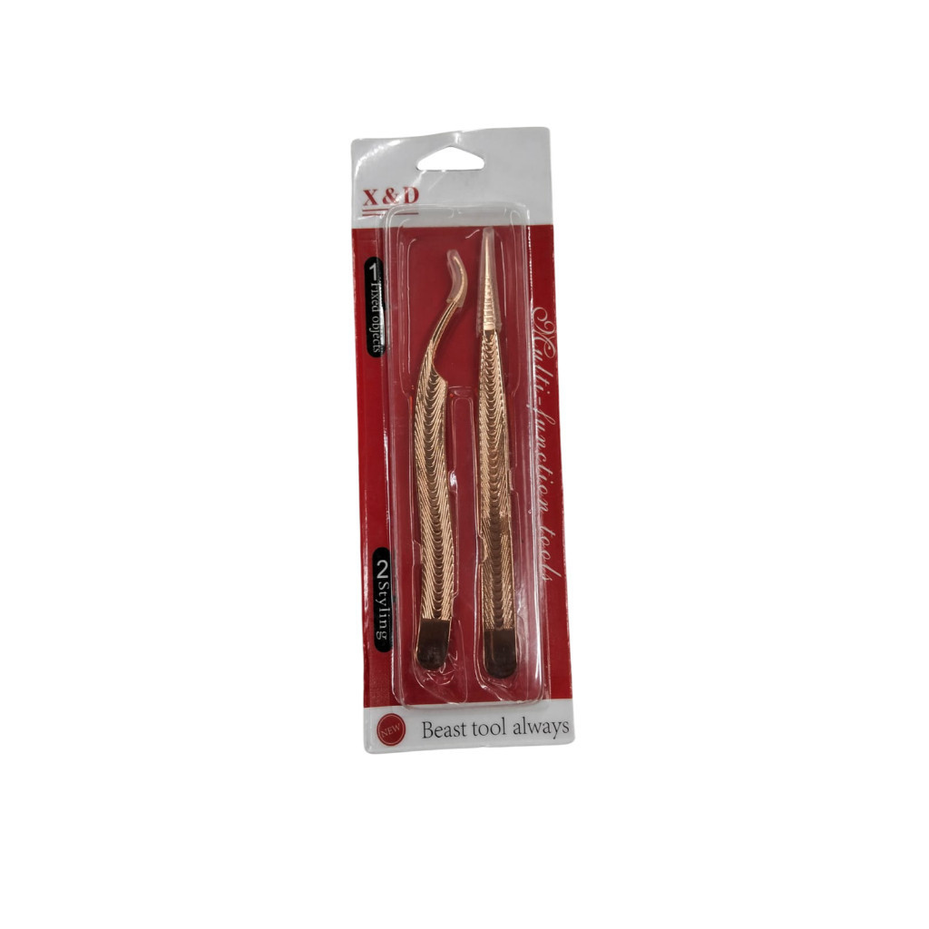 Kit 2 Unidades Pinça Para Extensão De Cílios