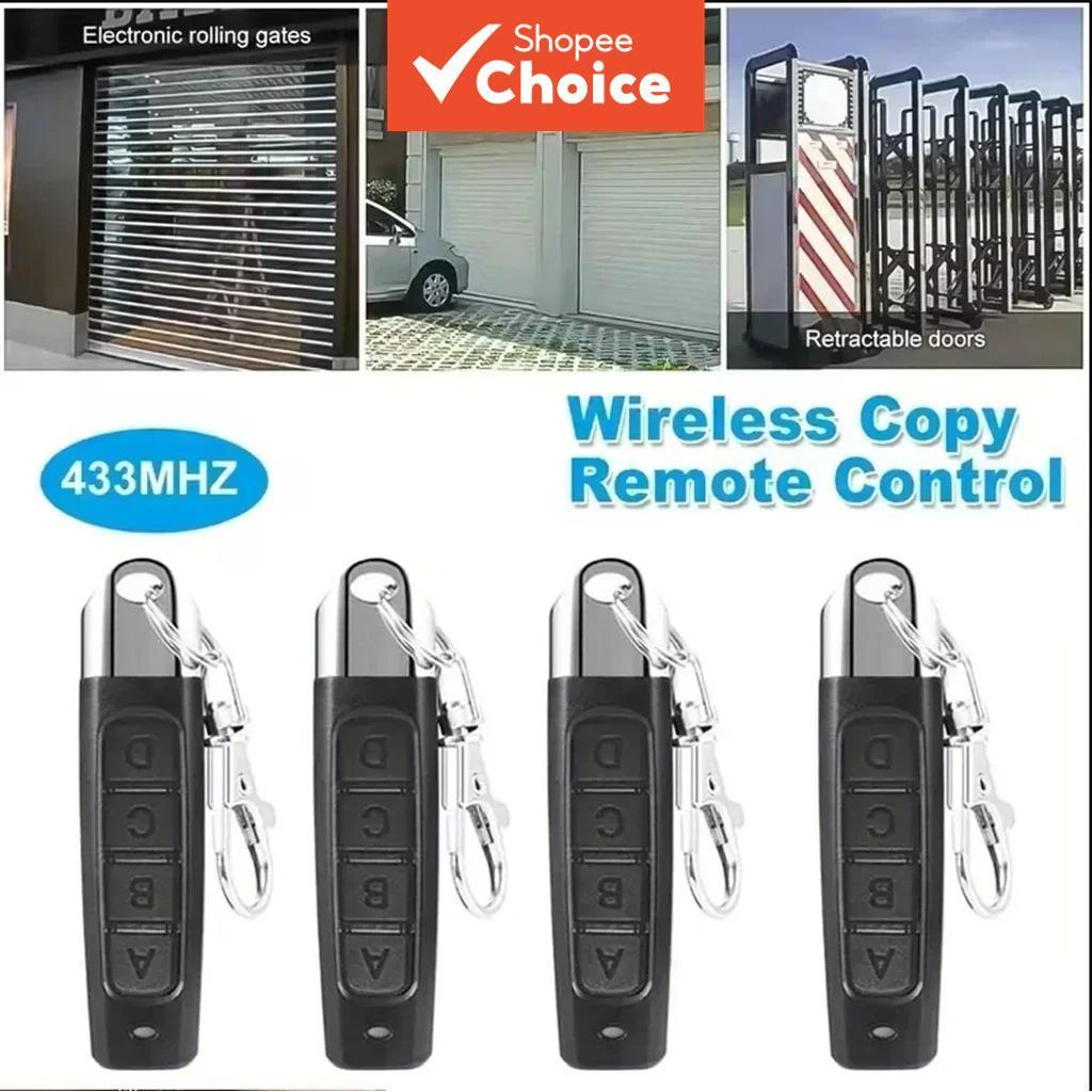 Kit Controle Remoto Original 3PCS para Portão Eletrônico, Compatível com 433MHz, Automático, 4 Botões, Residencial,