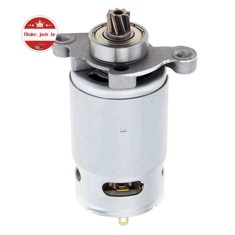 [Qualidade B] Motor DC 21V RS550 Para Serras Elétricas Alternativas , 8 Dentes , Alta Potência Com Engrenagem Helicoidal
