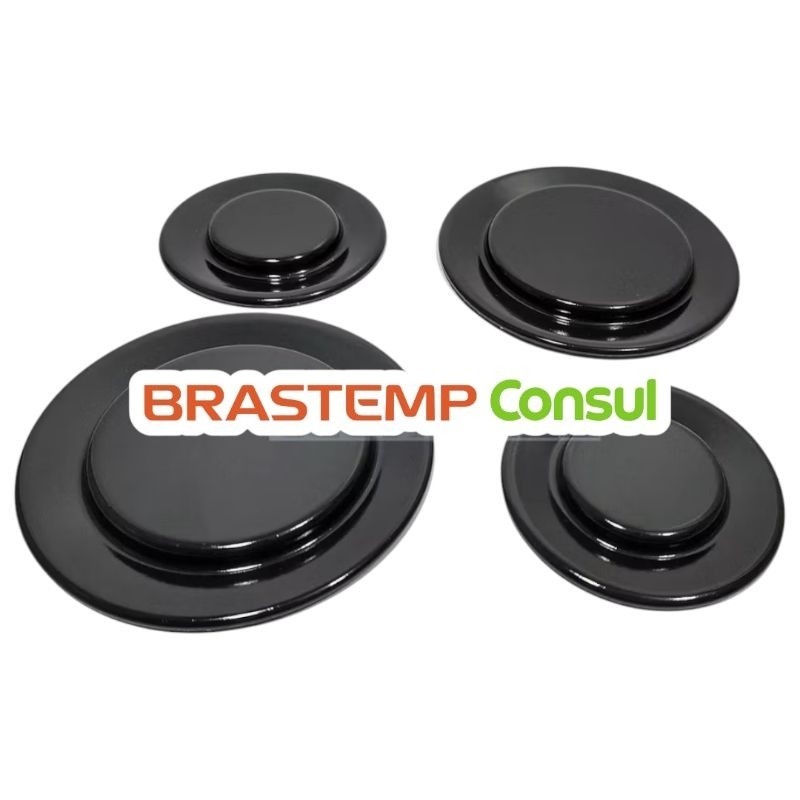 4 Peças Capa Tampinhas Espalhador Fogão Brastemp Consul Cfo4 var Bfs5e Cfs5var Bfd4 Chapéu Compatível Alta Qualidade