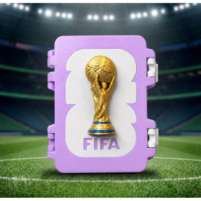 Porta Figurinhas Album Copa do Mundo 2026 Estojo para Guardar Figurinhas Organizador Album Caixa P/ Figurinhas Menina