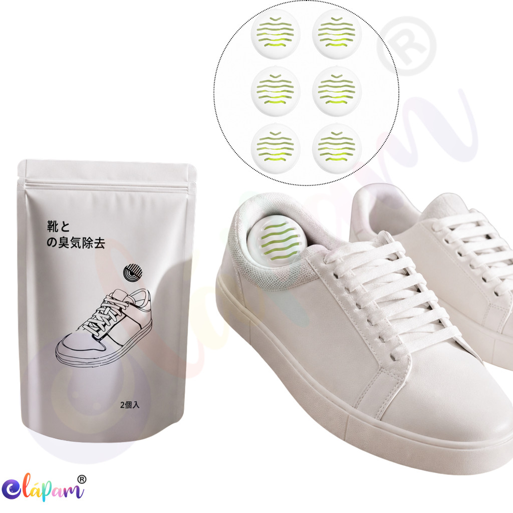 Desodorizante Bolinha Para Sapatos 6 Unidades Aroma Chá Verde Uso em Tênis Armários e Malas