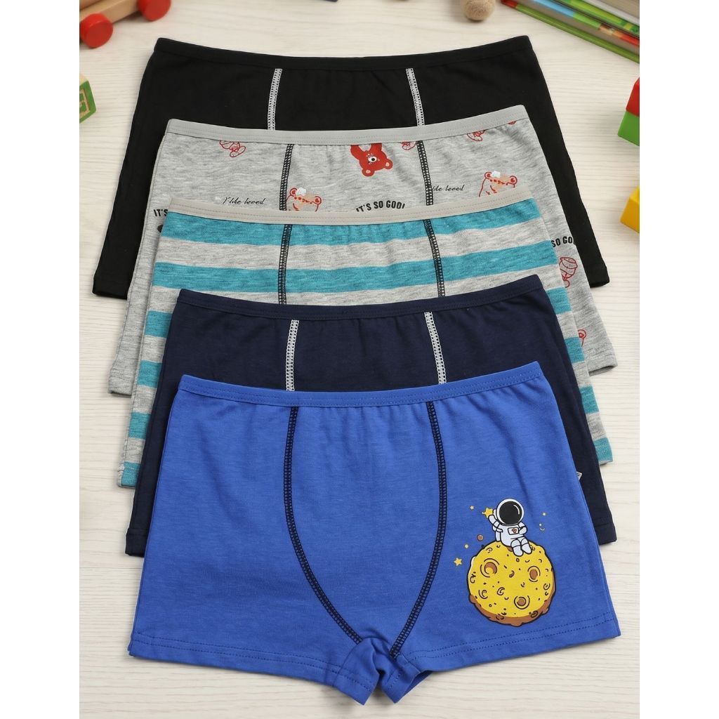 KITS 6/10/12 CUECA BOX INFANTIL JUVENIL ACABEMENTO CORFORTAVEL