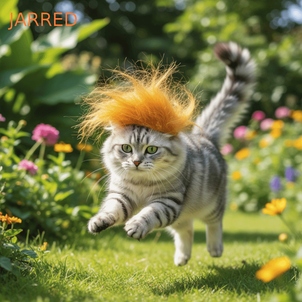 Peruca Amarela De Gato JARRED , Chapéu Atraente Para Cosplay De Animais De Estimação Com Corte DIY , De Cachorro De Poli