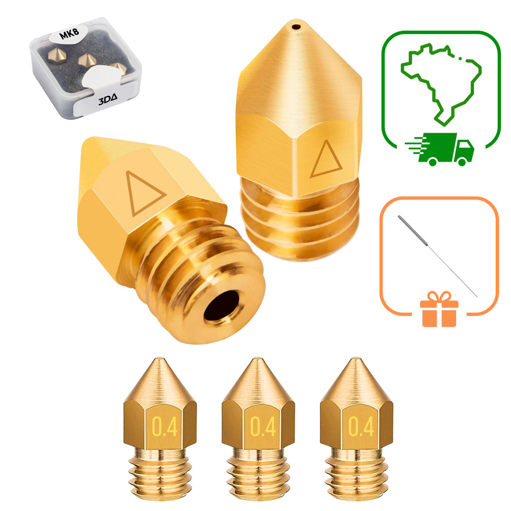 KIT 3 BICOS CREALITY CR 5 PRO NOZZLE IMPRESSAO 3D UPPER