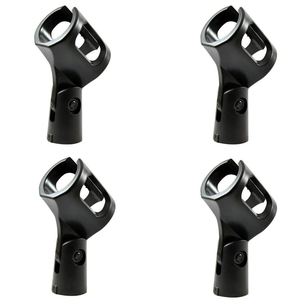 kit 4 Cachimbo Microfone Metal Rosca Padrão Pedestal