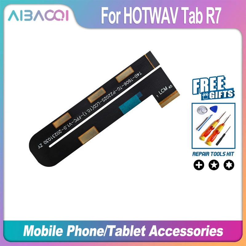 AiBaoQi 100 % Novo Original Para HOTWAV TAB R7 R9 Pro R6 Cabo De Exibição Acessório Do Telefone Reparação Substituição A