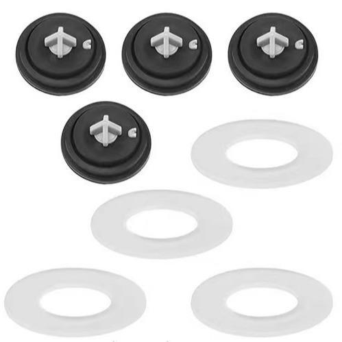 Válvula de entrada de água para tanque de vaso sanitário, anel de vedação, almofada de parada de água lateral, plugue de