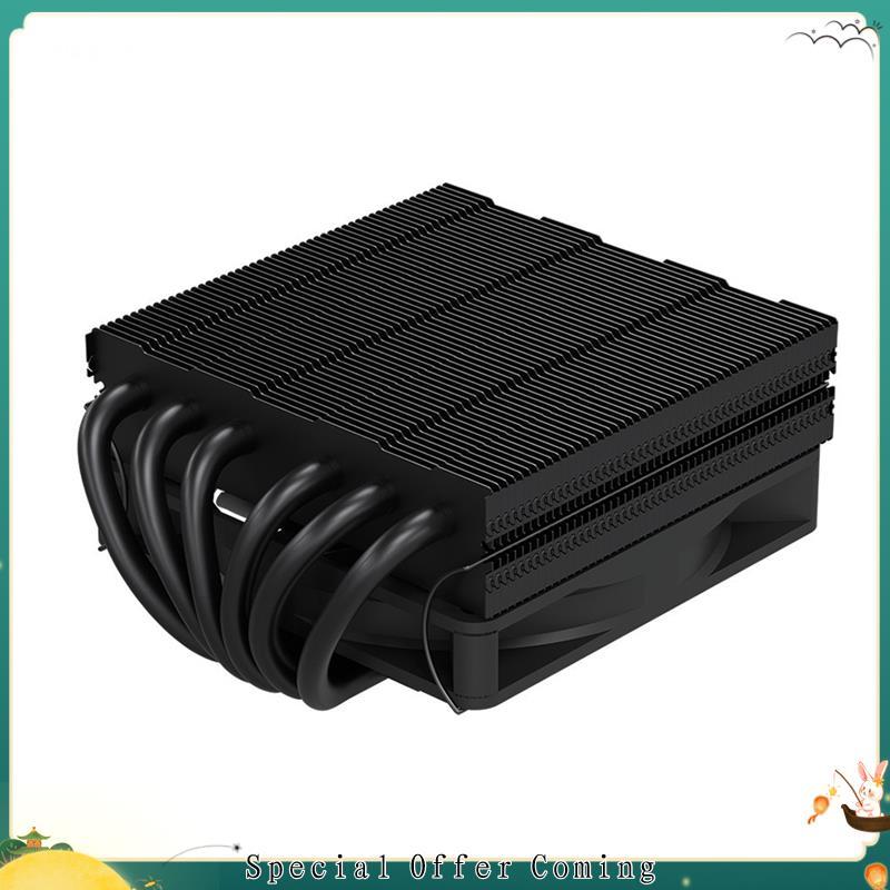 Hhuuele1cpu Cooler Baixo Perfil 6 Tubo De Calor CPU 51mm De Altura Para 1700/1200/115x/AM5 AM4 Mini ITX Case Preto