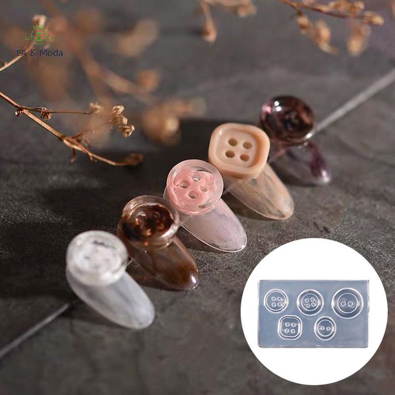 EA & Moda Botão 3D Acrílico Molde Decorações Da Arte Do Prego DIY Design Silicone Unhas Modelo Para Encantos Escultura M