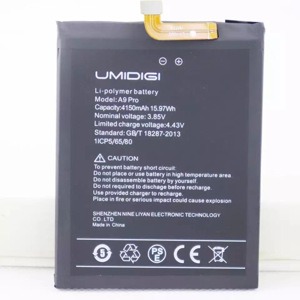 [Estoque pronto] Adequado para UMI/MI A9 Pro Nova bateria de celular de grande capacidade 4150mAh Bateria de comércio ex