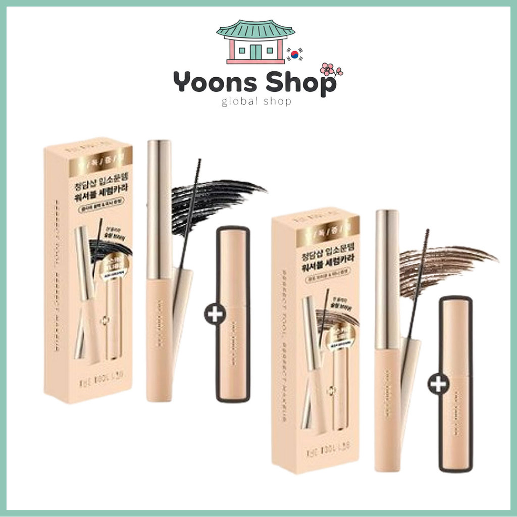 [Cheongdam Shop Pick/Colour Lash Nourisher] Curvador de cílios de soro lavável da ToolLab (preto claro/marrom escuro)