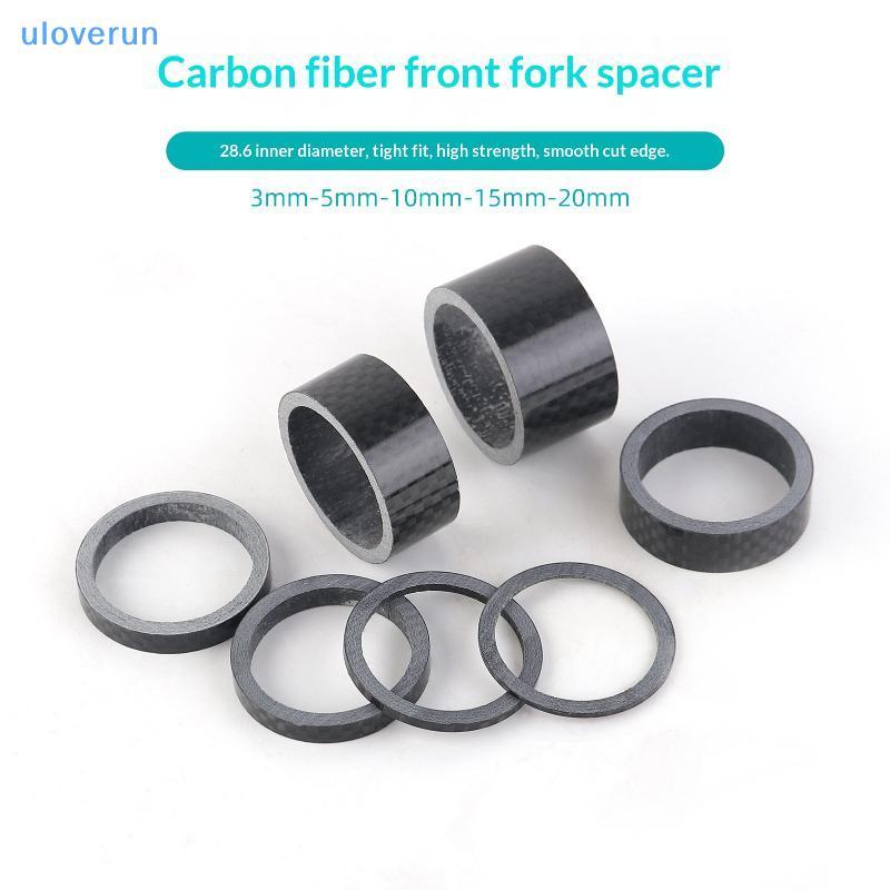4/5 Pçs Espaçador De Fibra Carbono Da Bicicleta 3/10/15/20mm Fone De Ouvido Arruela 28.6mm Garfo Tubo Mountain Bike Aces