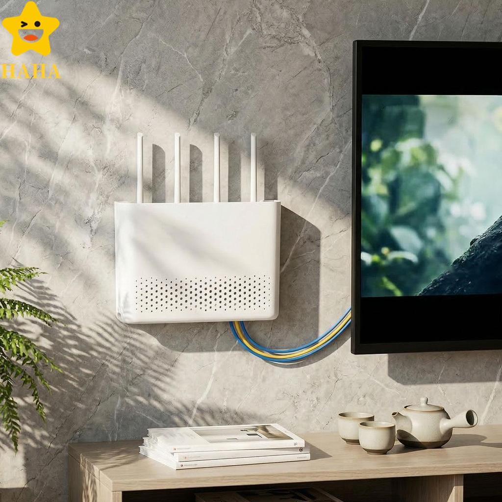 Prateleira De Roteador Para Montagem Na Parede , Prática E Estética , Caixa De Armazenamento WiFi Home Office 11.81 x 8.