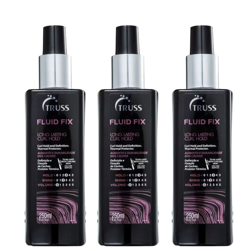 Kit 3 Fluid Fix - Ativador de Cachos Truss 250ml