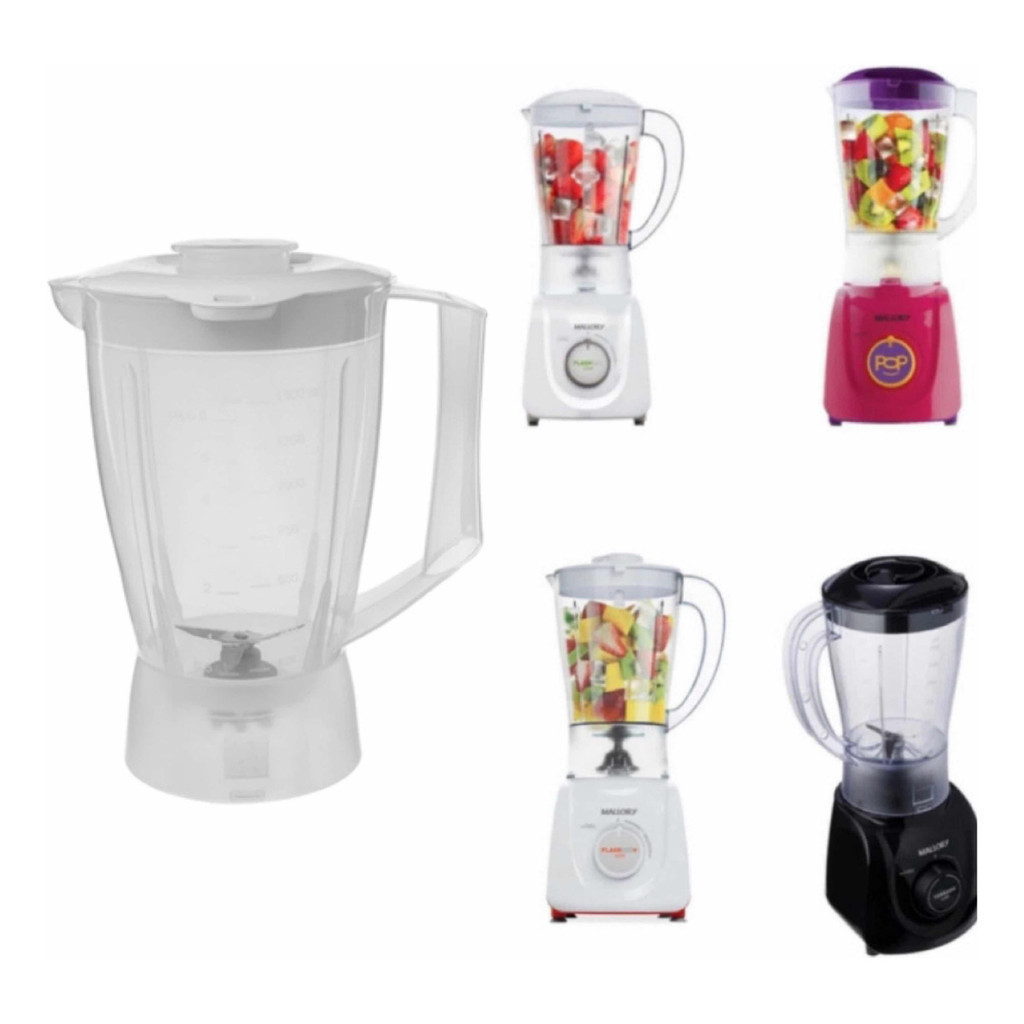 Copo Liquidificador Mallory Tornado Vita Mais Flash Mix + 450W Optima Glass 900w | Jarra Compatível Alta Qualidade Envio