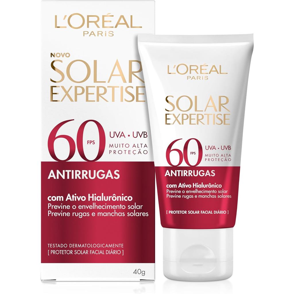 Protetor Solar Expertise Facial L'Oréal Paris Antirrugas 40g