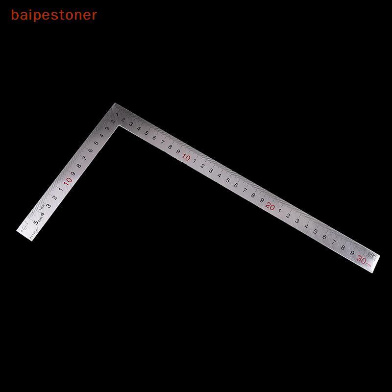 [baipestoner] Aço Inoxidável 15x30cm Ângulo De 90 Graus Métrico Experimente Escala De Régua Quadrada De Esquadria