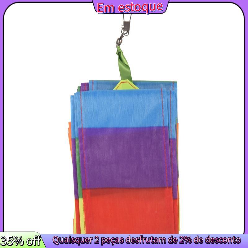 Super Nylon Stunt Kite Tail Rainbow Line Acessório Brinquedo Infantil