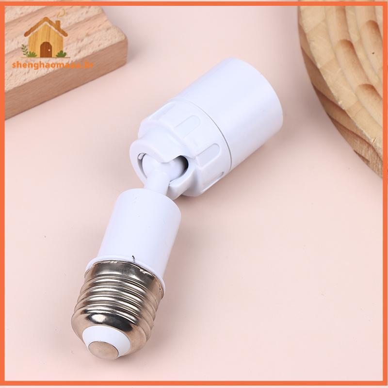 [SH] Universal E27 Para E27 LED Adaptador Extensor De Lâmpada Soet Luminária Giratória De 360 Graus E27 Base Ajustável B