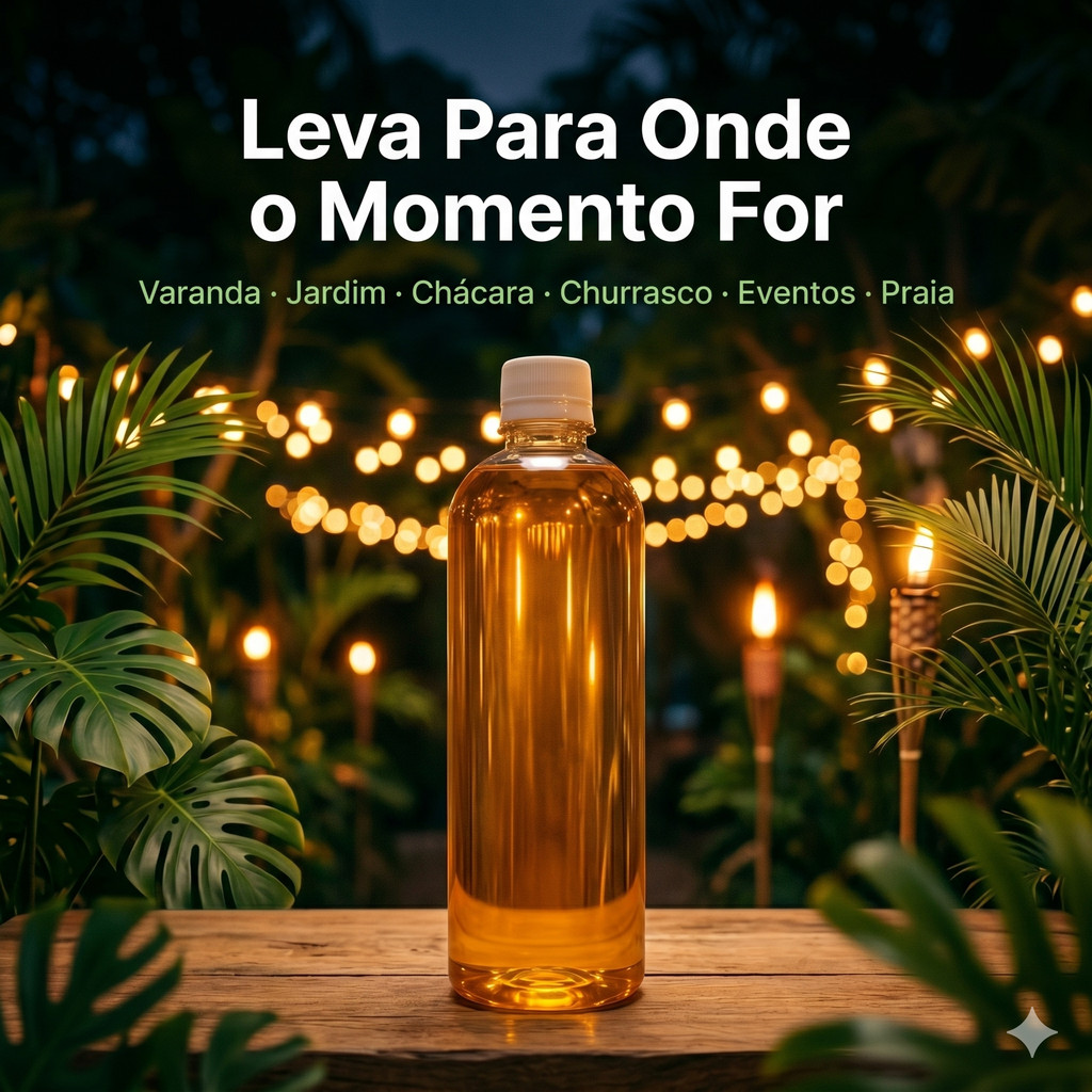Fluídos Citronela 500ml Espanta Mosquito Insetos Para Vela Lamparina - 2 Unidades