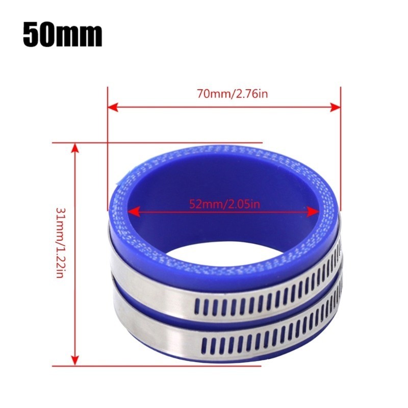 50mm Adaptador Carburador Interface Flange Botas Admissão Borracha Adequadas