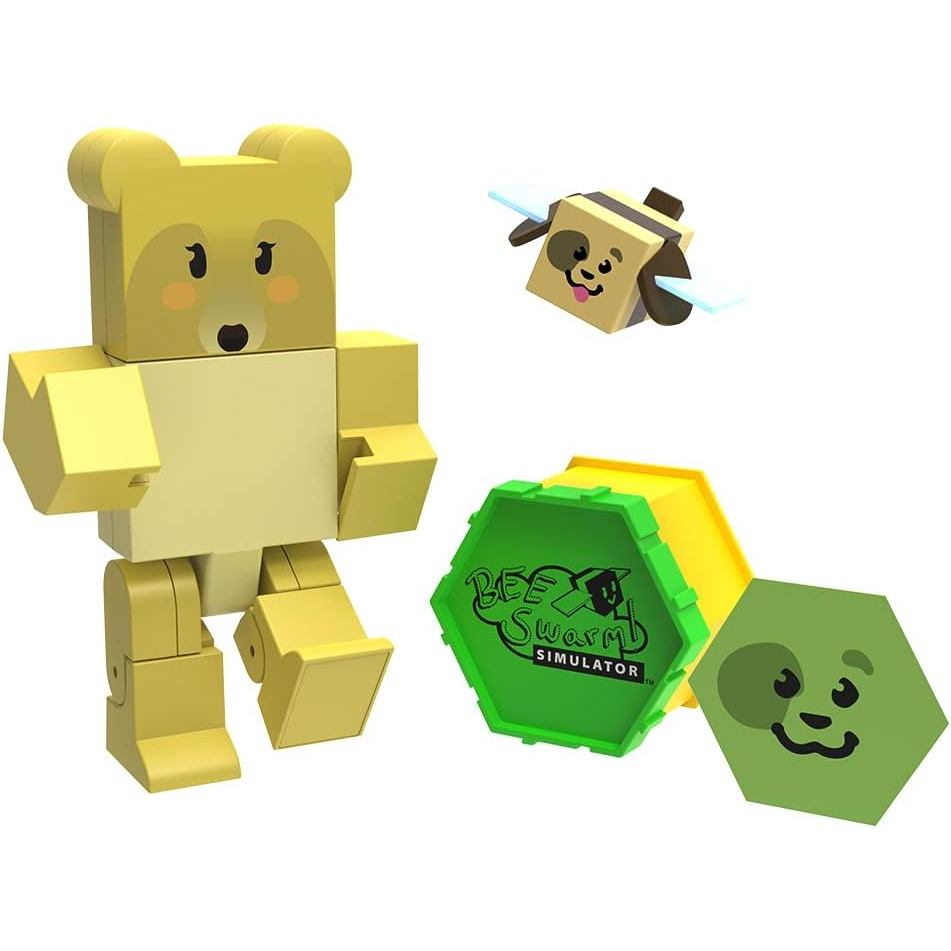 Bee Swarm Simulator Mãe Urso Pacote De Bonecos De Ação Com Abelha Misteriosa E Caixa De Favo De Mel Figura Articulada De