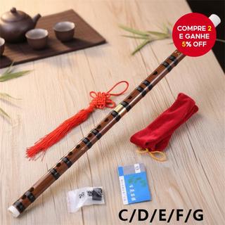  Instrumentos musicais Profissionais Flauta de Bambu de Alta Qualidade Flautas Transversais Chinesas Flauta de Madeira