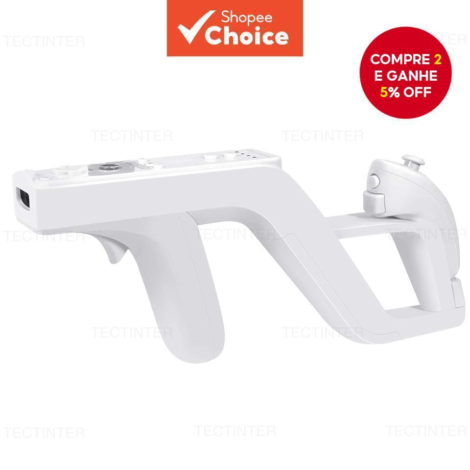 Suporte para Manetes de Tiro para Arma Zapper para Nintendo Wii Nunchuk Motion Plus Controle Remoto para Acessórios do