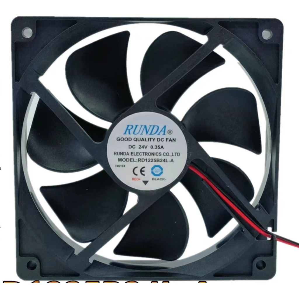 R RUNDA RUNDA RD1225B24L-A 24V 0.35A 12025 Ventilador de resfriamento DC do chassi do inversor