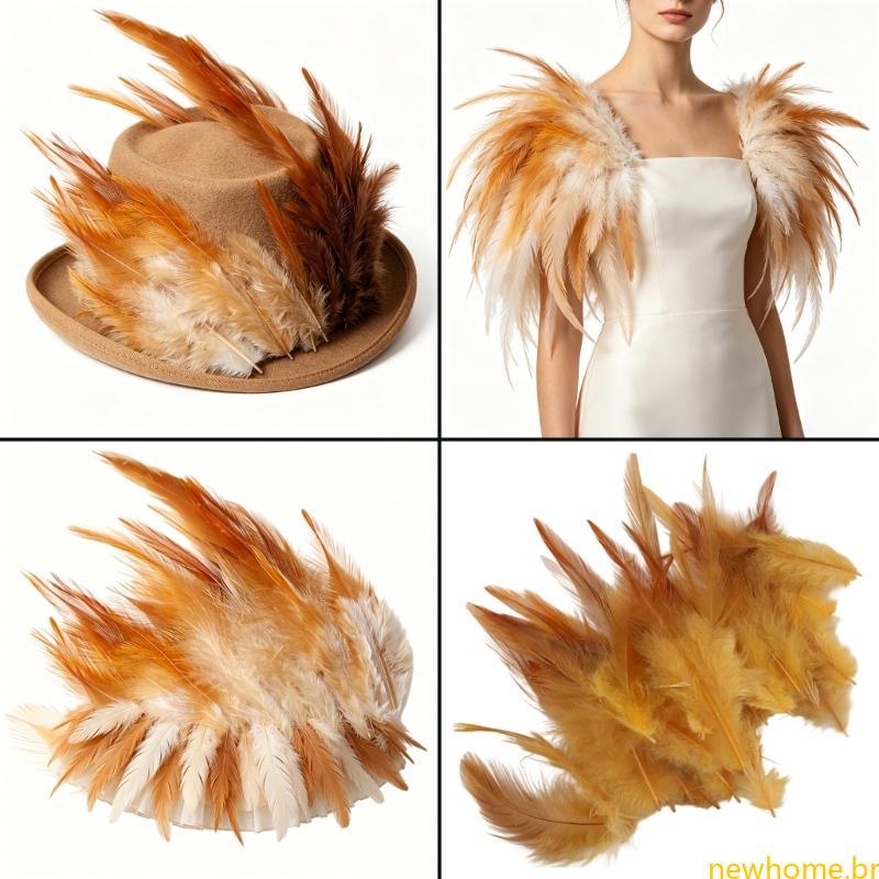 300 Pçs 7-15CM Pena Cores Sortidas Para Arte Artesanato Jóias Fazendo Traje Halloween E D