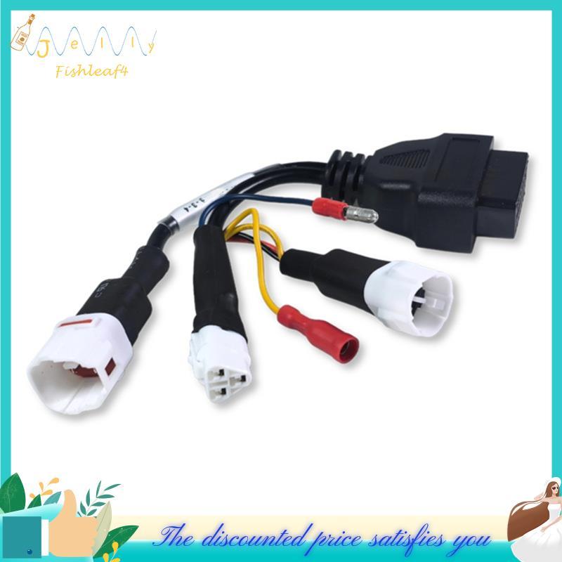 Para 3 Pinos + 4 3 Em 1 Cabo De Extensão Do Motor OBD Adaptador De Conector De Diagnóstico Motocicleta