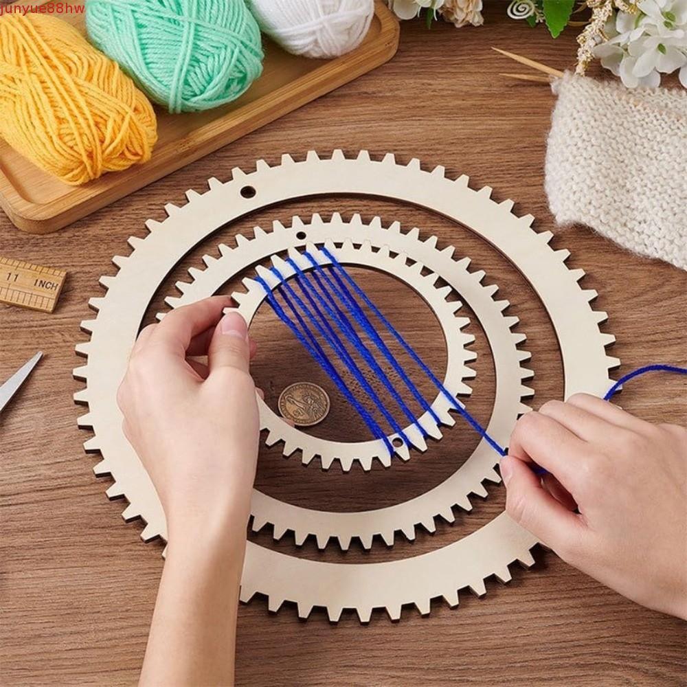 Kit De Tear De Tecelagem JUNYUE , Manual Versátil Para Artesanato | Pente Circular Engrenagem