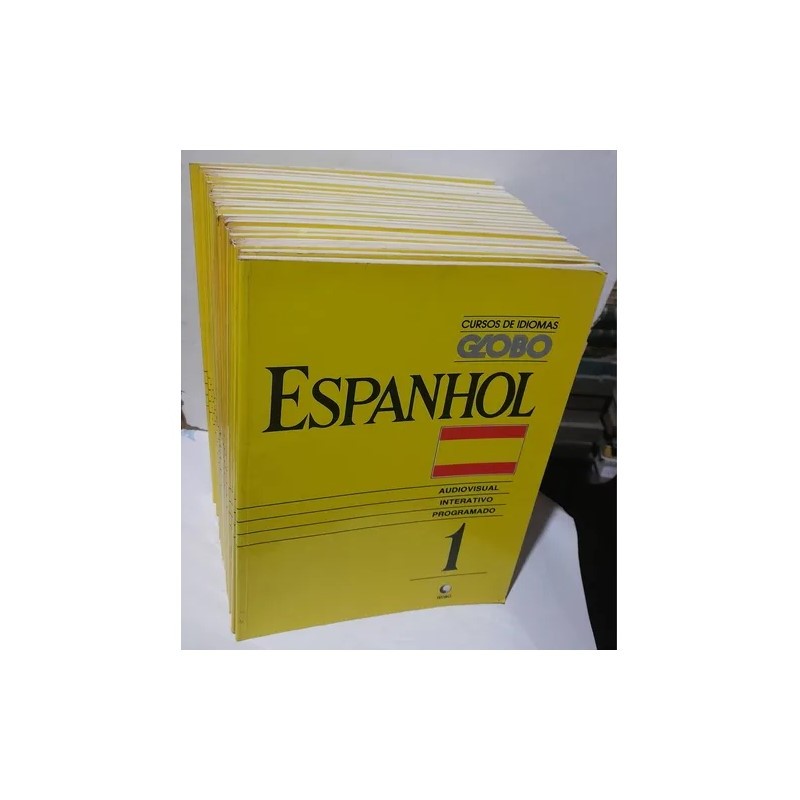 Coleção Curso de Idiomas Globo - Espanhol Vol. do 1 ao 10 (10 Volumes) autor Da Editora