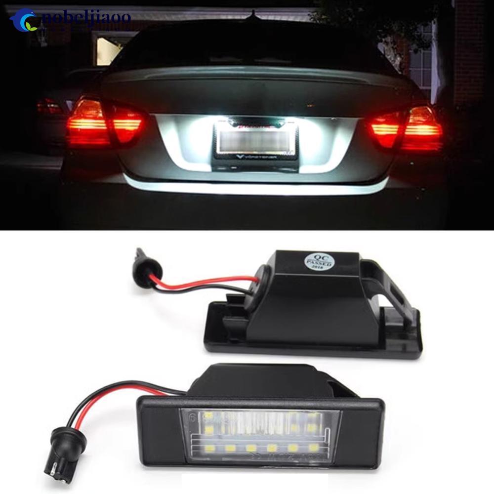 NOBELJIAOO 1Pc Carro LED Luz Da Placa De Licença Substituição Canbus Livre De Erros 12V Lâmpada Para Infiniti Nissan Arm