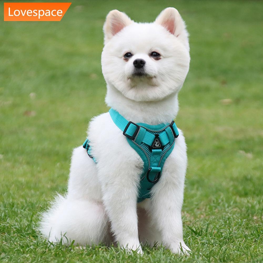 LS-STORE 1Pc Arnês Para Cães De Estimação Macio Respirável Trela Conjunto Pequenos Médios Chihuahua Filhote De Cachorro