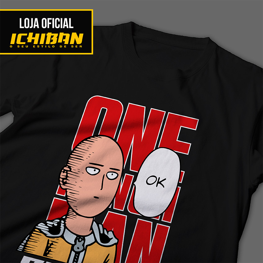 Camisa Camiseta One Punch Man Camisa Saitama Harakuju Manga Anime Super Soco ENVIO IMEDIATO