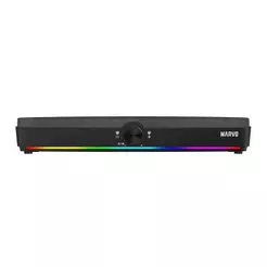 Caixa de Som Marvo SG-286, RGB, 5x2W RMS, Preto, SG-286-V2