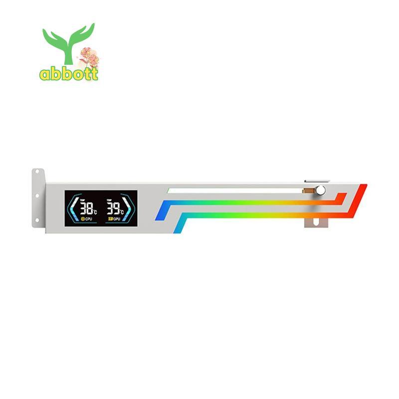 [Quick A] Suporte Para Placa Gráfica Com Display De Temperatura ARGB 5V 3PIN VGA De Computador