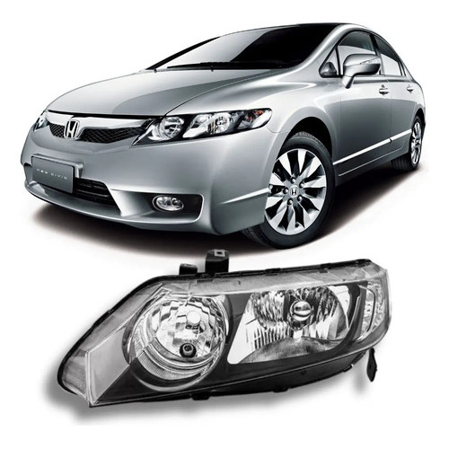 Farol New Honda Civic Modelo 2007 2008 2009 2010 2011 Esquerdo
