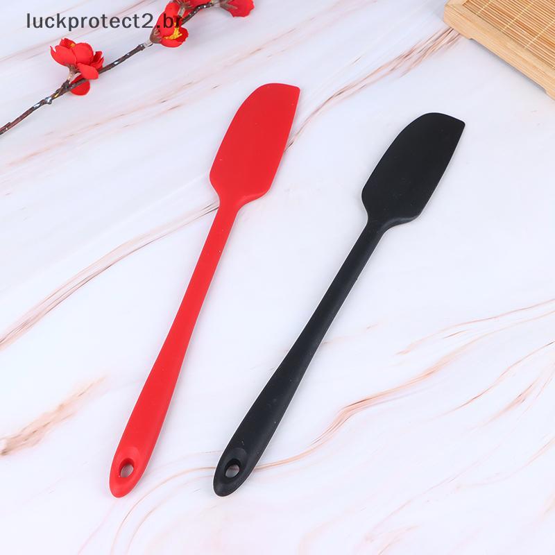 LPHG Espátula De Silicone Com Cabo Longo , 1 Peça , Resistente Ao Calor , Flexível , Não Sti , Fina , Faça Você Mesmo ,