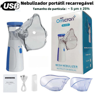 Inalador Nebulizador Portátil Ultrassônico Atomizador De Baixo Nó Para Crianças E Adultos
