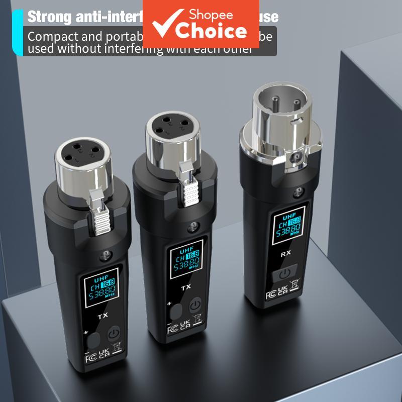 Transmissor e receptor recarregável XLR, conversor de microfone sem fio para mixer de microfone dinâmico, guitarra Pro X